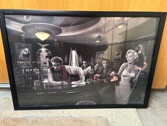 Picture of Elvis Presley, Marilyn Monroe, James, Dean,