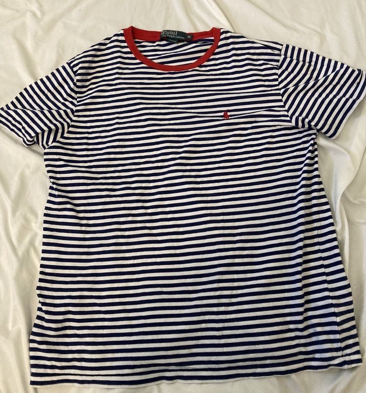 Mens polo Ralph Lauren Stripe T Shirt Medium $15
