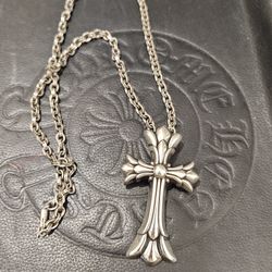 Chrome Hearts Cross Necklace 925 Silver