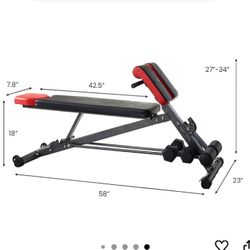 Finer Form Multi Functional Weight Bench - Brand New 