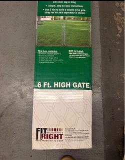 6 Ft Adjustable Chain Link Gate Kit – New in Box