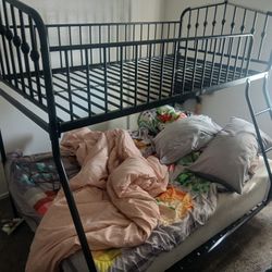 Metal Bunk Bed With Ladder
