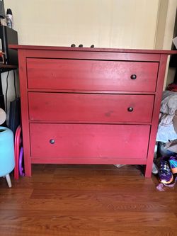 FREE- Red IKEA Dresser- FREE