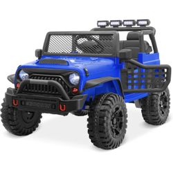 Blue Jeep 12V Ride On