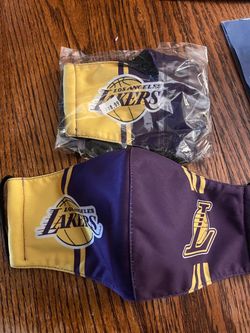 Set of 2 Lakers Facemasks