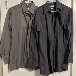 6 Size Medium Long Sleeve Button Down Shirts