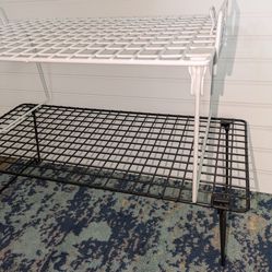2 Collapsible Metal Wire Shelf's 