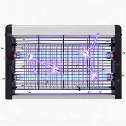 Electric Bug Zapper Indoor Fly Trap for Restaurants, 20W Powerful 2800V Grid, Protective Mesh Guard, 40-60 Sq Coverage, Commercial Fly Zapper for Pati