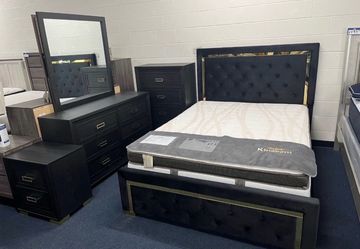 LABOR DAY SALE❗️ 4 pc Queen black bedroom set