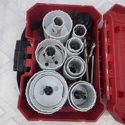 MILWAUKEE Hole Saw Kit: 13 Pieces, 1 5/8 in Max. Cutting Dp, Alloy Steel