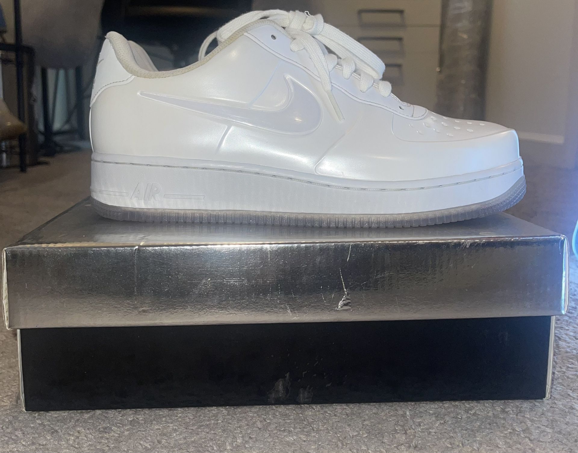 Nike Air Force 1 Foamposite Pro Cup "Triple White"