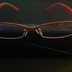 Fendi Red Skinny Lens Glasses 