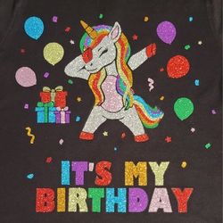 Unicorn Birthday Custom T-shirt