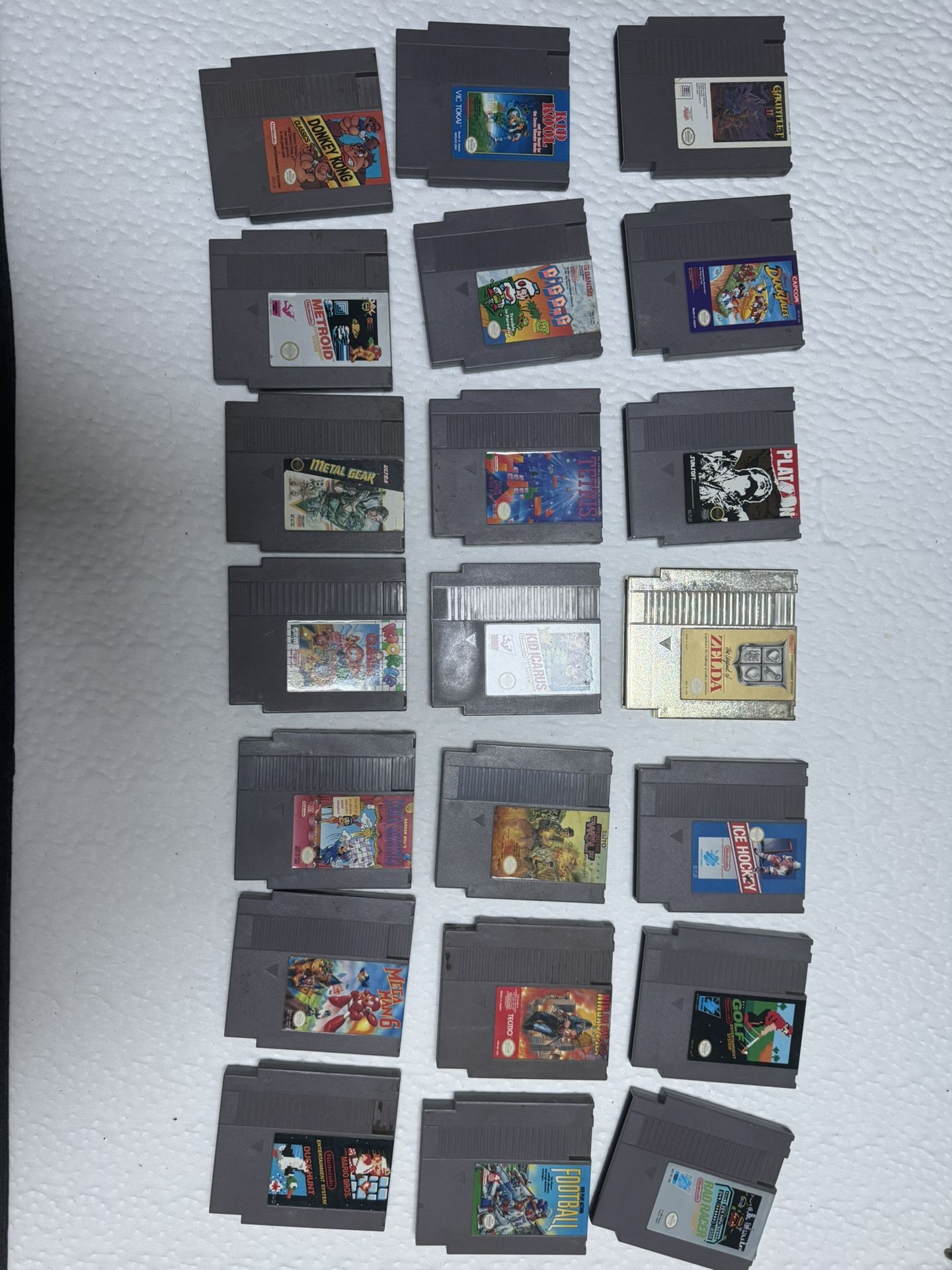 22 ORIGINAL NES CARTRIDGES, Working