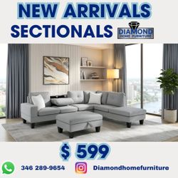 New Arrivals Sectional Grey 🥰🥳🔥🥰🤓