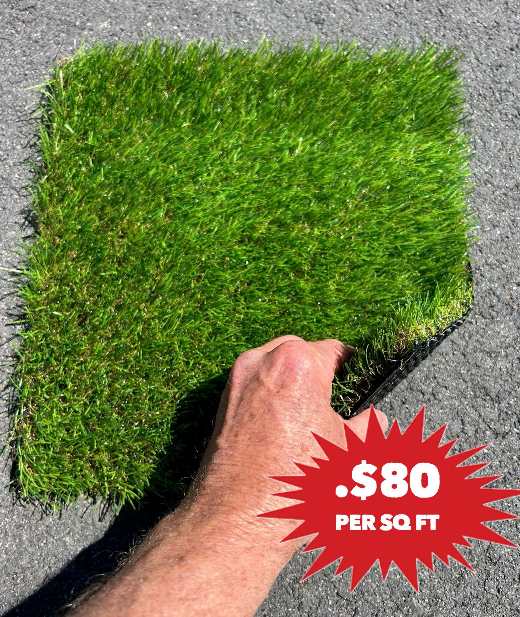 Liquidation Turf Sale-New Turf Fresno $1.09 per sq ft