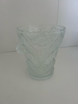Vintage glass/crystal ice bucket or wine chiller