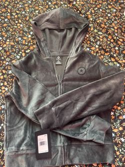 Converse Ribbed Velour Full-Zip Hoodie 