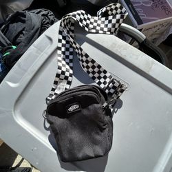 Vans Bag With Checkered Strap 
