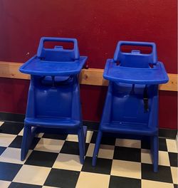 Two high chairs