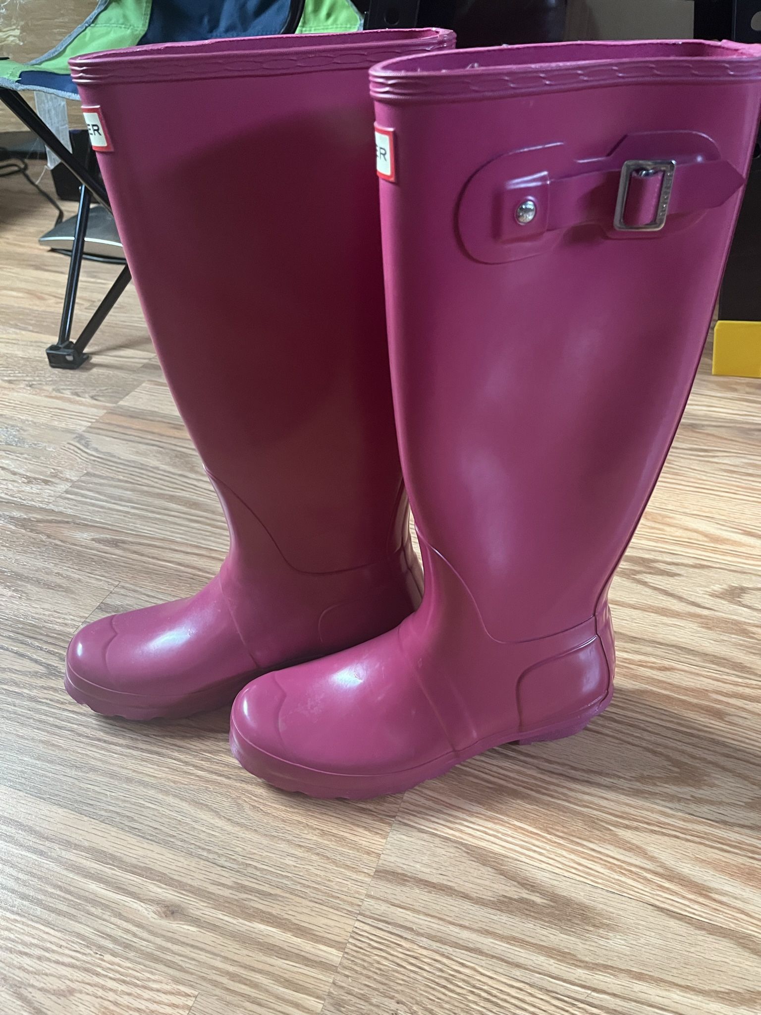 Pink Tall Gloss HUNTER Boots 