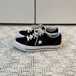 Women’s Black Suede One Star Converse 