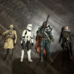 Star Wars Rogue One Hasbro 4 Piece Jedha Revolt Action Figure Set $20