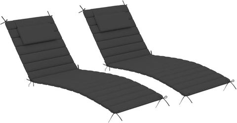 Outdoor Olefin Quilted Lounge Cushion Set of 2