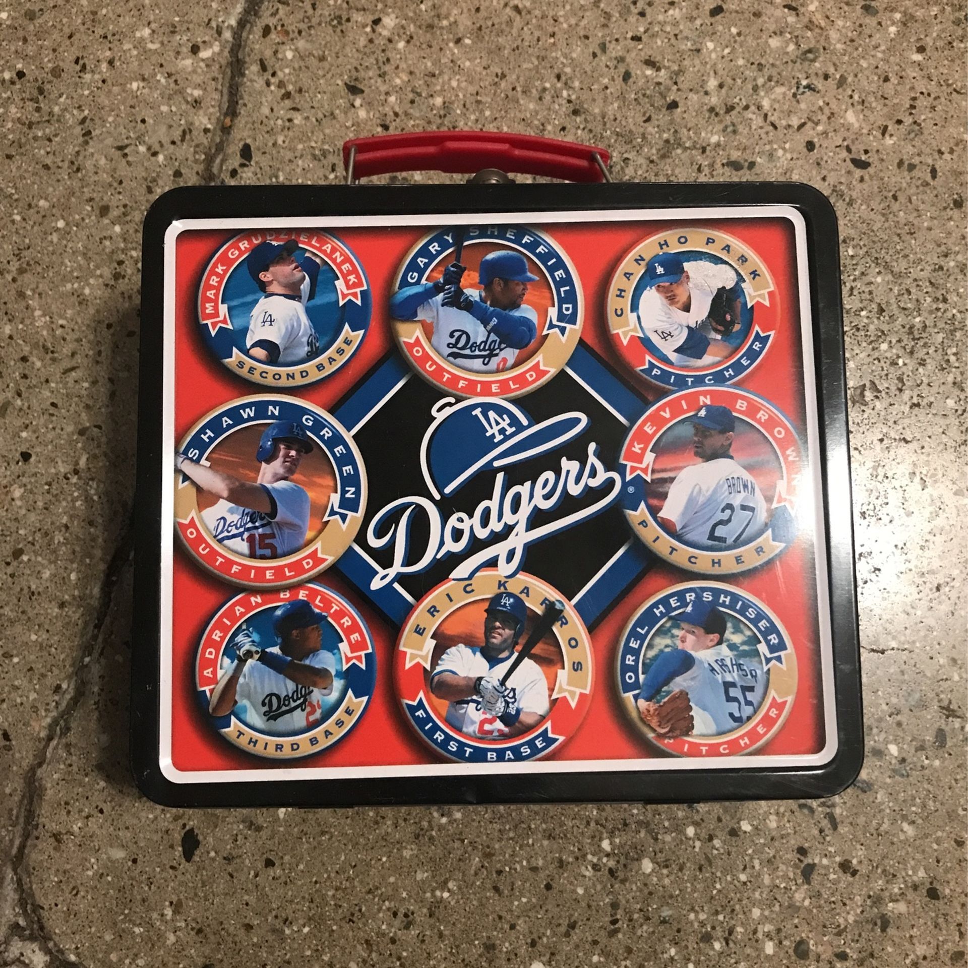 LOS ANGELES DODGERS LUNCHBOX 2000 BASEBALL VINTAGE