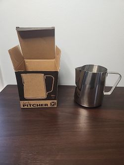 Barista Basics 18/8 Heavy Gauge Stainless 32oz Espresso Parts Barista Pitcher