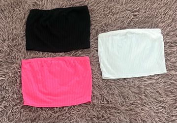 Set of 3 tube tops