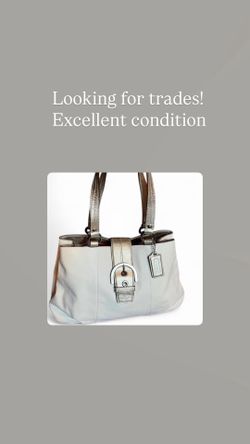 Coach purse real TRADES OR OFFERS