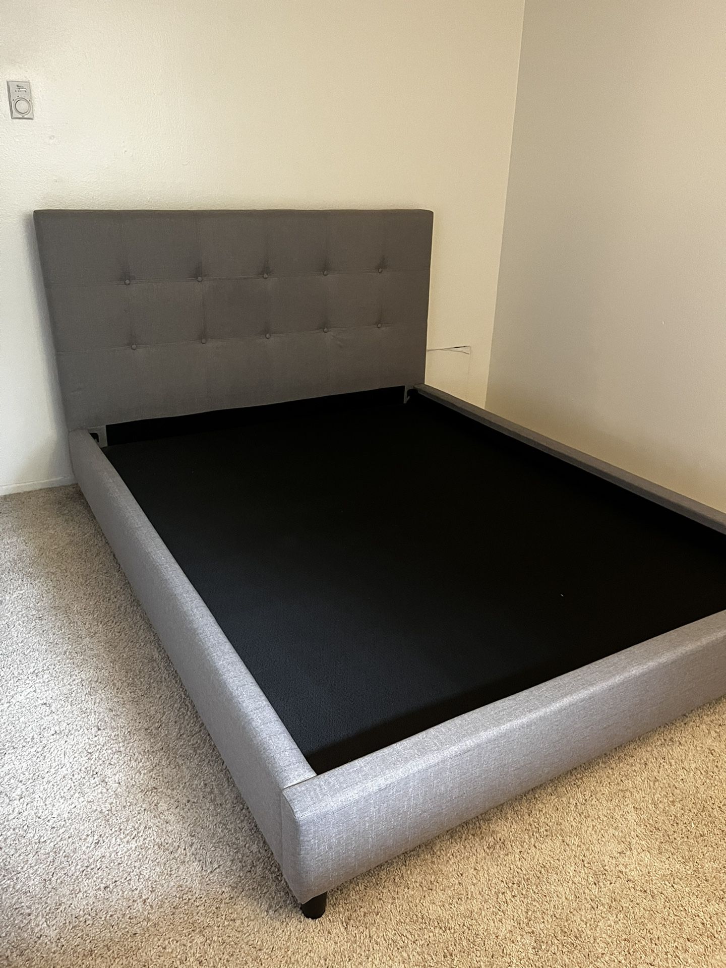 Gray Queen Size Bed Frame