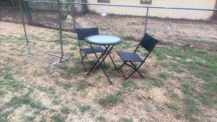 Outdoor patio  table with 2chairs