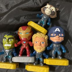 Lot of 5 McDonald's Marvel Avengers Endgame Happy Meal Toys Mixed Collection