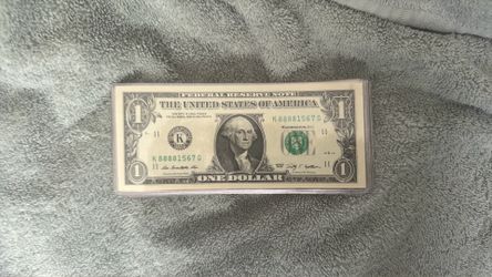 Lot of 12 Consecutive Near-Solid 4 & 5-of-a-Kind Lucky 8s Fancy Serial Number $1 Bills CRISP UNC