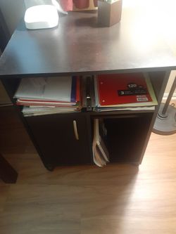 Printer stand home office storage organizer