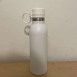 20oz White Stainless Steel Water Bottle