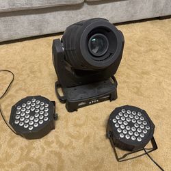 Chauvet Intimidator 350 DJ Spotlight and extra Lights
