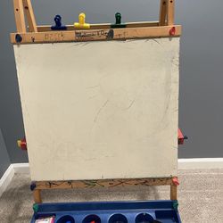 Melissa & Doug Standing Art Easel-dry-erase Board, Chalkboard