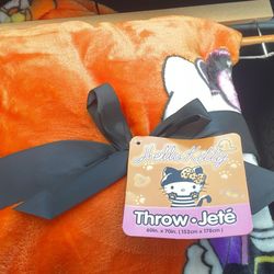 Hello Kitty trending blanket. Perfect for spooky gifts!