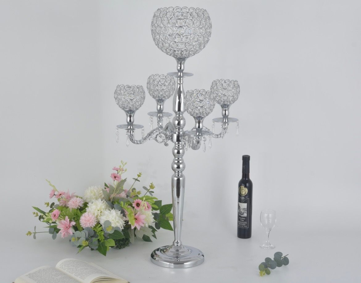 Silver candelabra metal