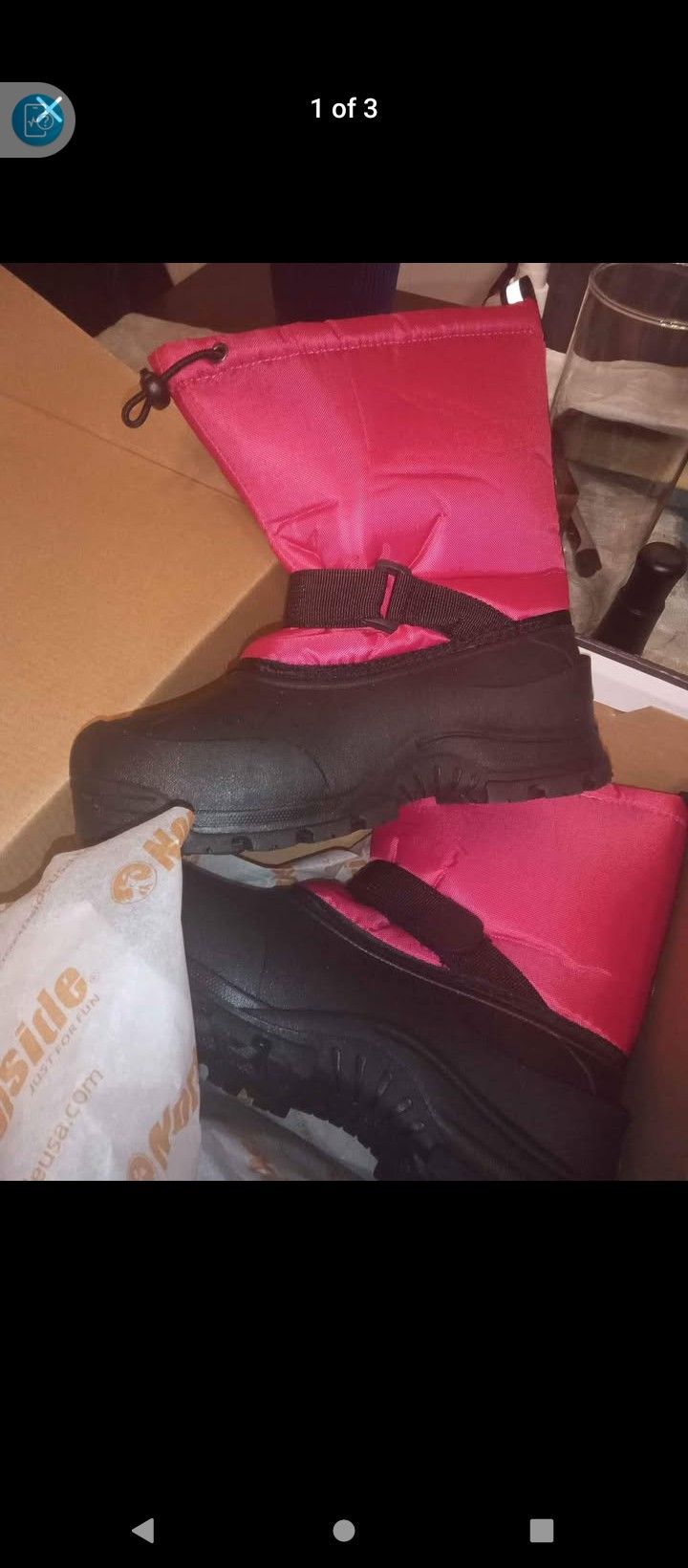 Snow Boots Girls Size 5 New!