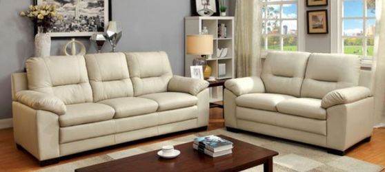 Ivory Living Room Set (Sofa+Love Seat+Chair) - $1,096