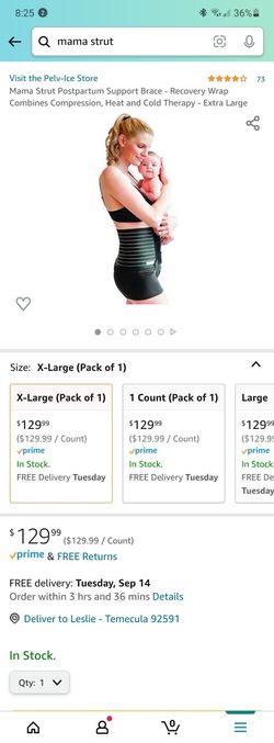 Mama strut Postpartum Support Brace Wrap With Ice Pack