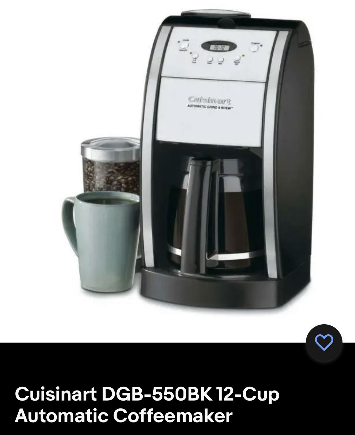 Cuisinart DGB-550BK 12-Cup Automatic Coffeemaker