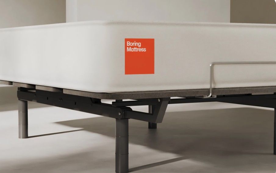 Boring AF (All-Foam) Mattress, King Adjusttable bed. Like New, Perfect!