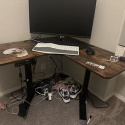 Automatic Standing Corner Desk 