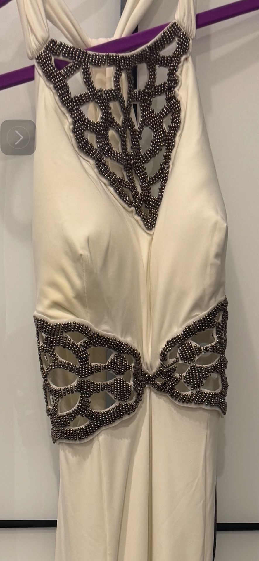 NEW Halter Top Beaded Formal Gown Size 5