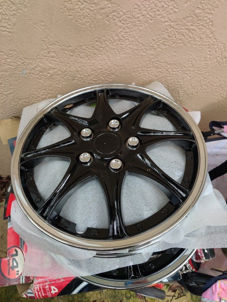 4 Brand New Hubcaps 14" Diameter